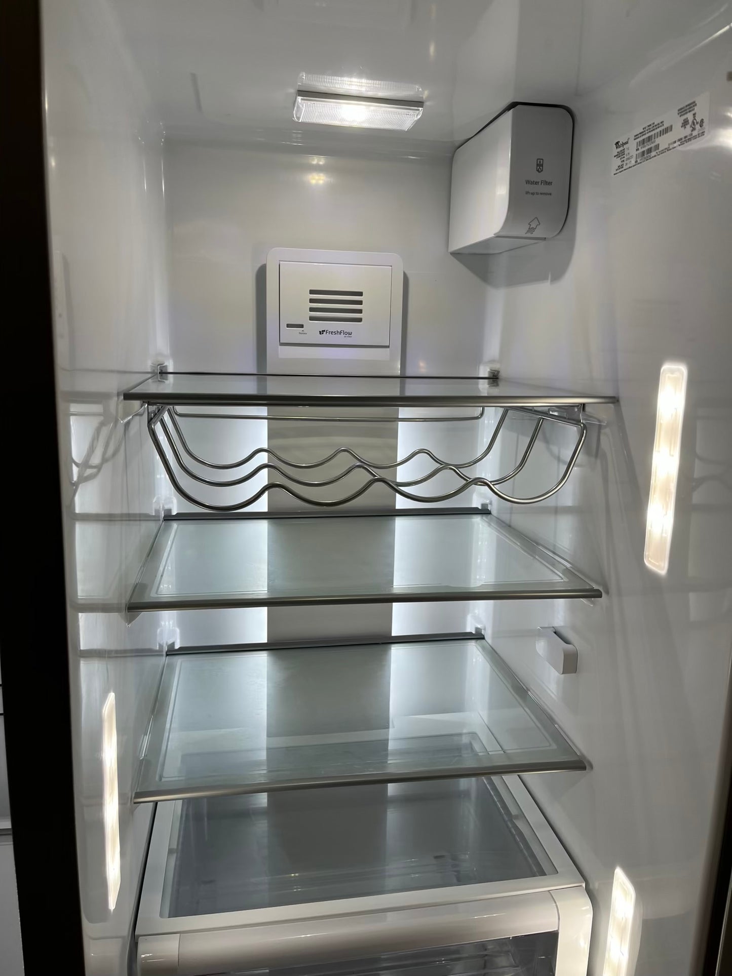 - Whirlpool Side x side Refrigerator stainless steel NO ice maker / NO water dispenser - item number #RF739AB 36” in Refurbished