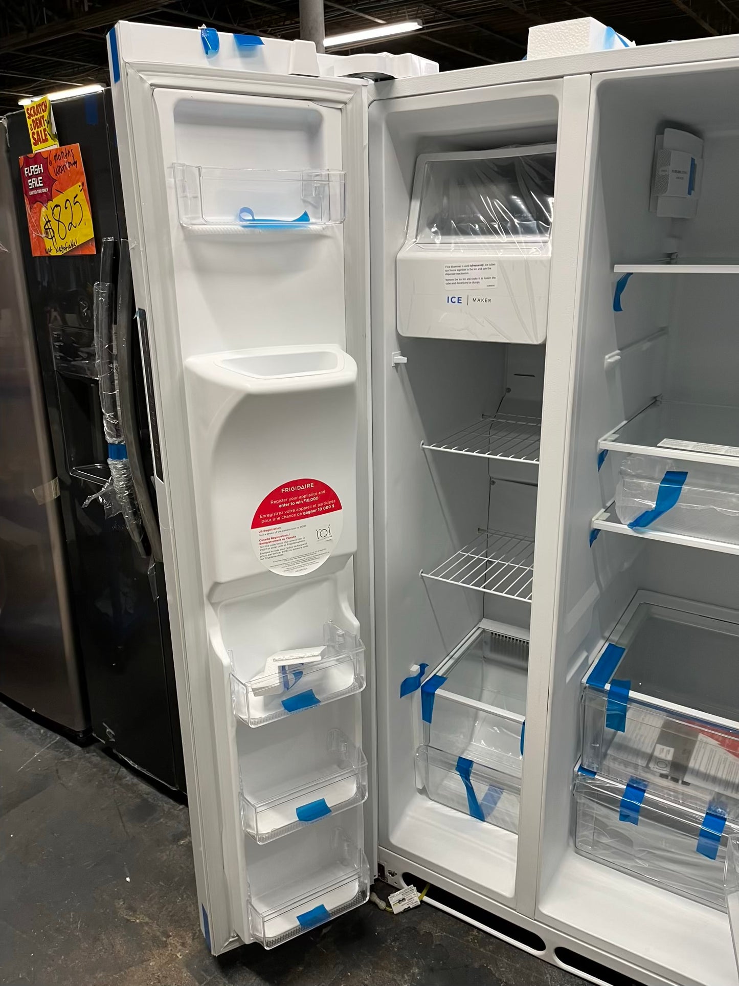 Open Box 📦 | scratch & dent Frigidaire refrigerator w/ice water dispenser in white 36" #RF837YB