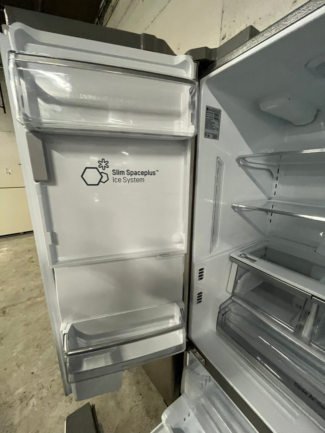 Used | Refurbished LG 36” Counter Depth french door refrigerator stainless steel w/Ice & water dispenser 36" 24 cu.ft # RF24LG0B