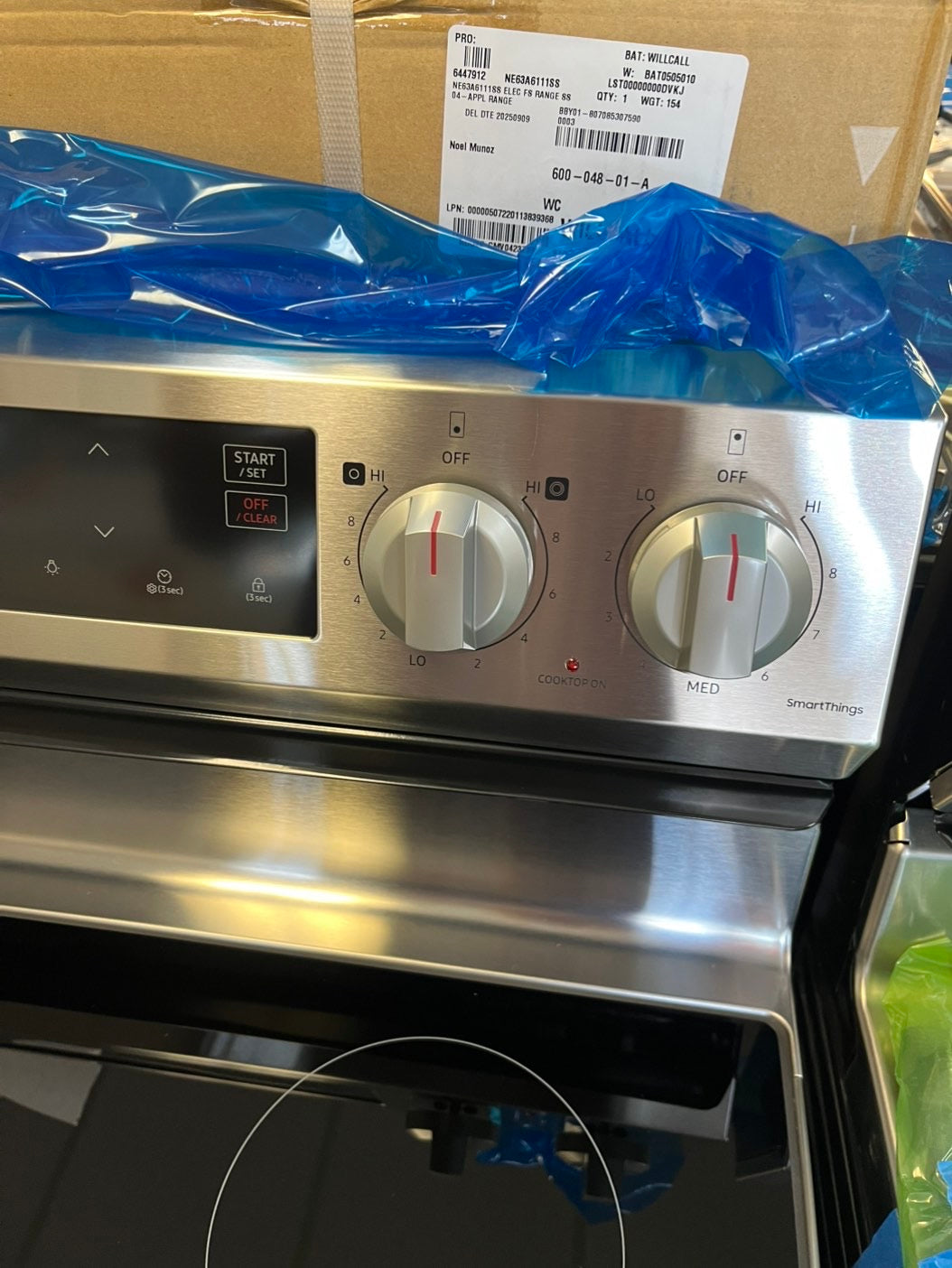 Open Box | Scratch & Dent Samsung Electric stove stainless steel, Bake broil,Bread proof,keep warm #Pw0240ML