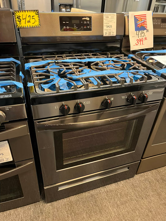 Frigidaire Gas range 5 burner bake broil self clean slate Refurbished 30" #GR294BL