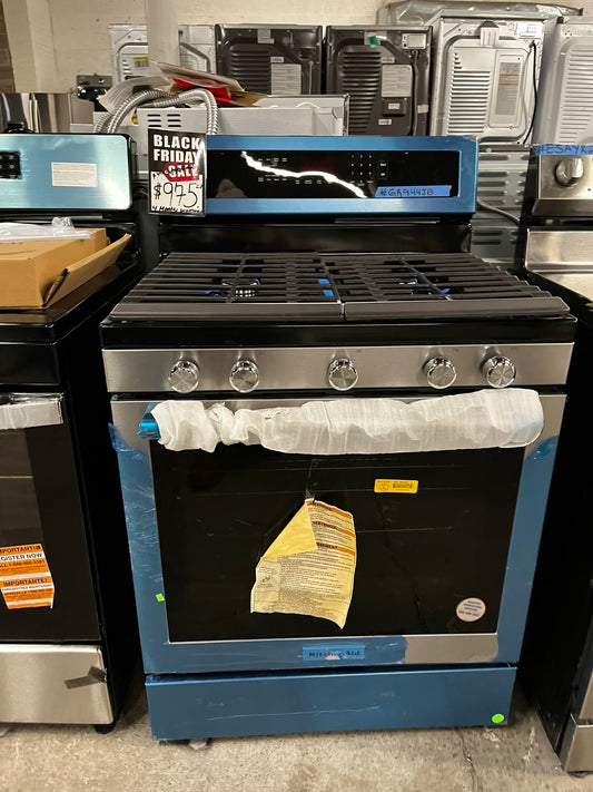 🎉 BLACK FRIDAY ⚡️ Open Box | Scratch & Dent KitchenAid 5.8 cu. ft. Gas Range with Self-Cleaning Oven in Stainless Steel #GR944JB
