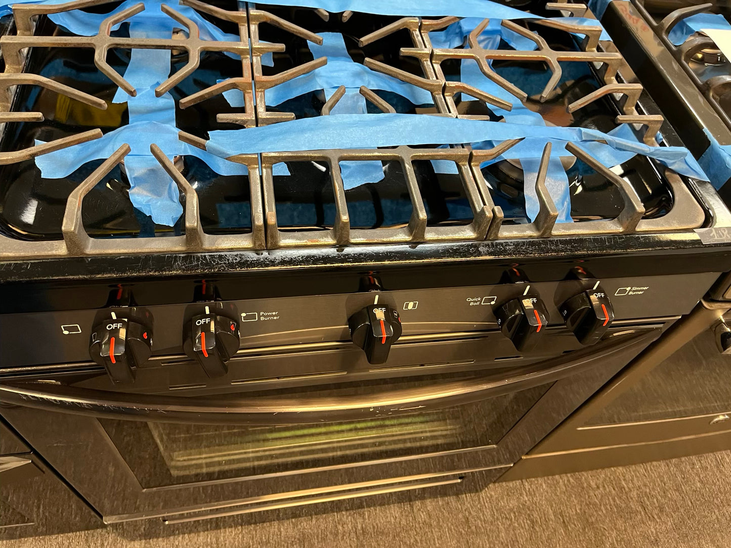 Frigidaire Gas range 5 burner bake broil self clean slate Refurbished 30" #GR294BL
