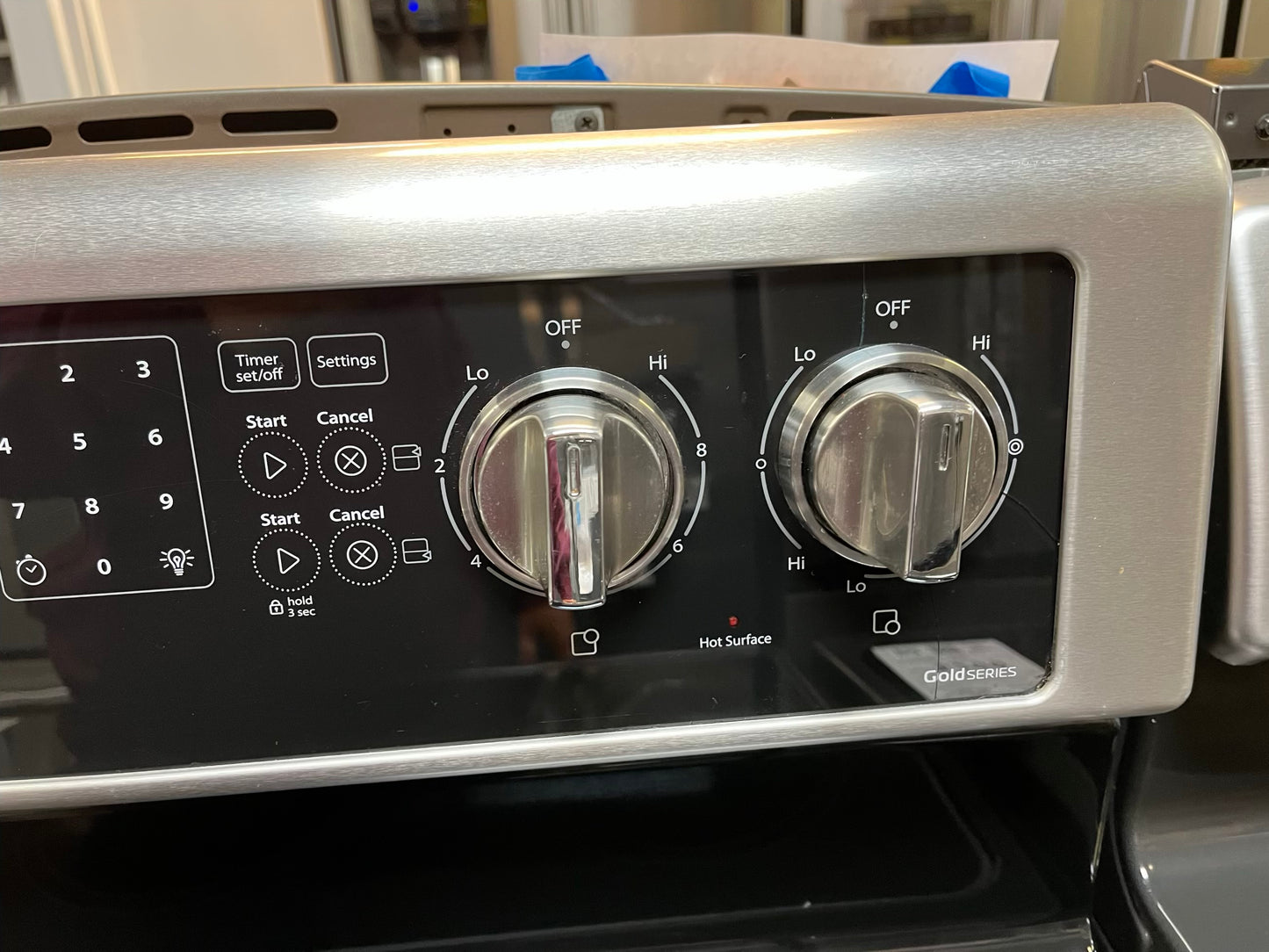 WHIRLPOOL ELECTRIC 220v STAINLESS STEEL FROZEN BAKE DOUBLE OVEN BROIL CONVECTION STEAM CLEAN 5 BURNER WARM ZONE #ER849YL