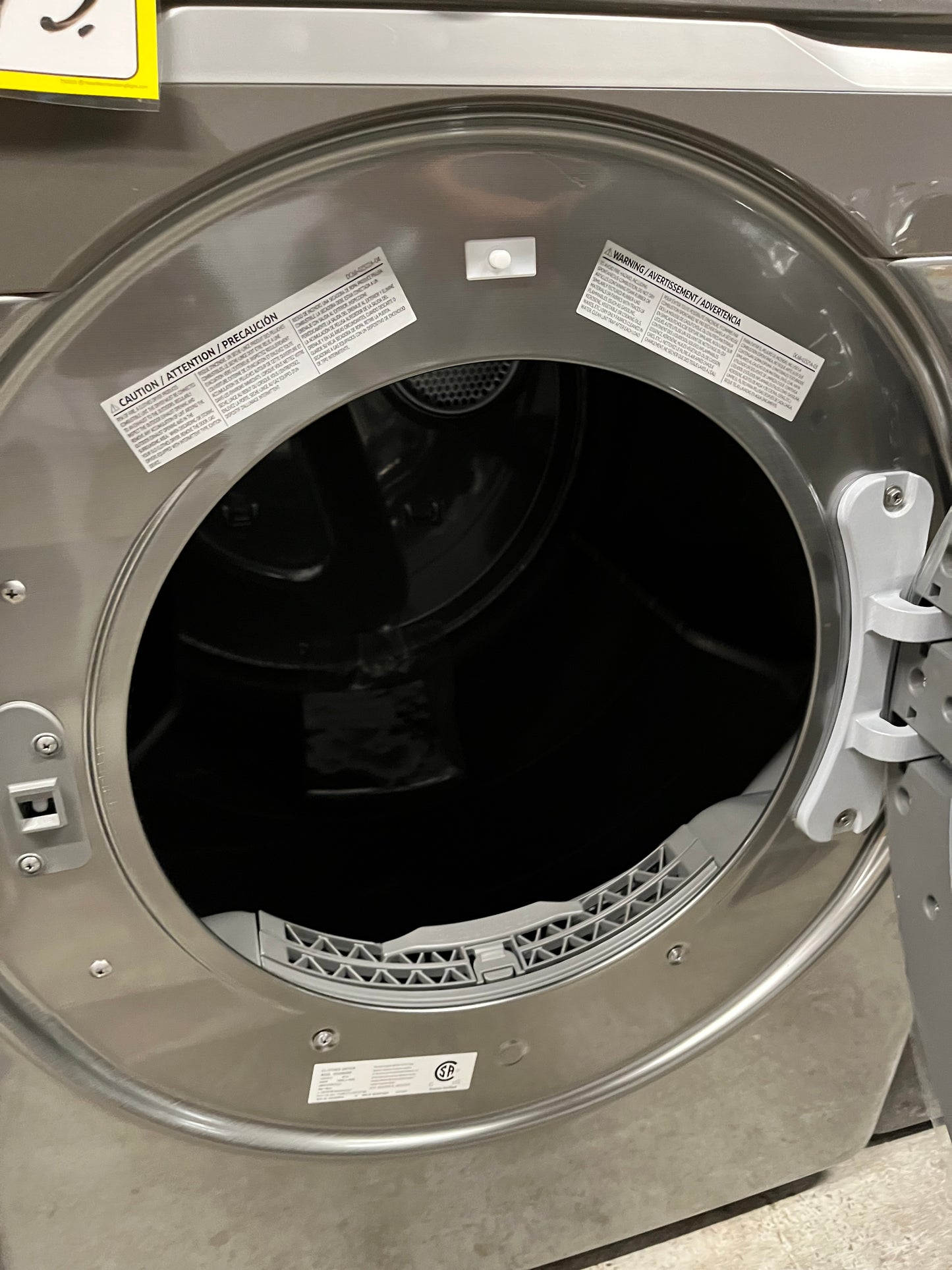 Open Box - Scratch & Dent Samsung - 7.5 cu. ft. Smart Electric Dryer with Steam Sanitize+ in Platinum 27" #ED491JB