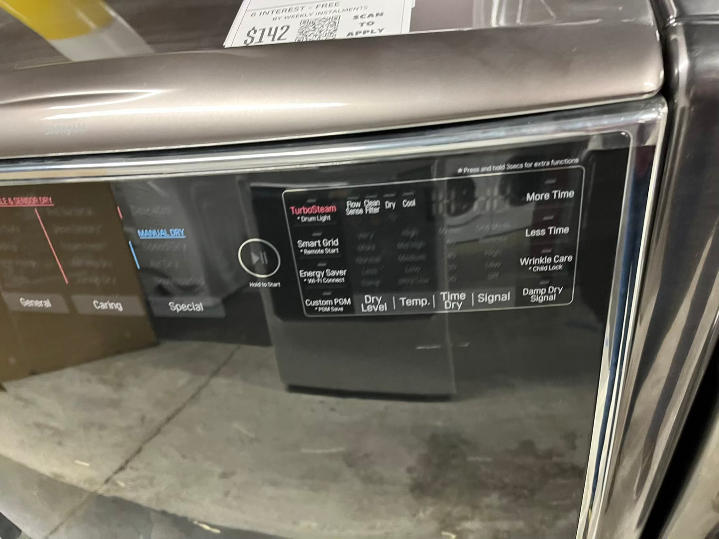 Open Box | Scratch & Dent LG SIGNATURE 9.0 cu. ft. Large Smart Wi-Fi Enabled Electric Dryer w/ TurboSteam™ 29" #RF205VB
