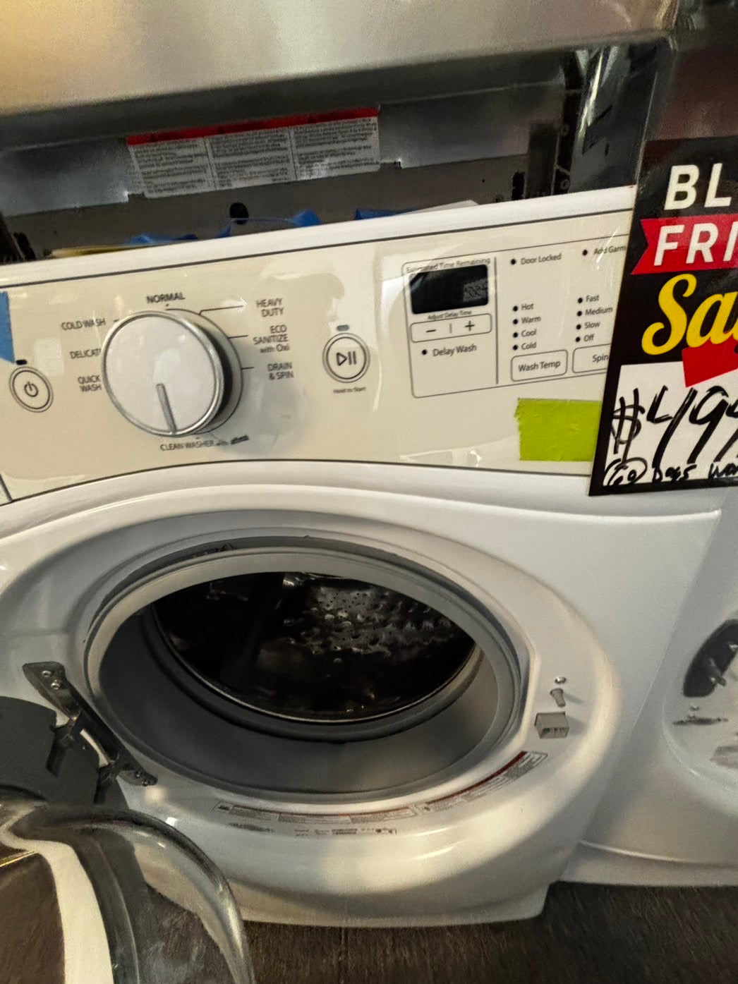 -Black Friday sale 🦃Whirlpool electric 220v washer and dryer set front load w/pedestal 27" in 
ITEM #Refurbished ED957PL