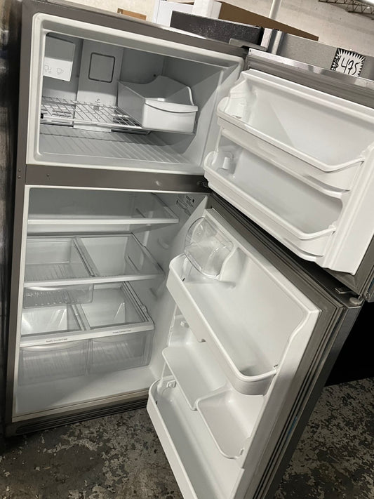 = Kenmore 30β iced Maker 18cu.ft -top freezer refrigerator stainless steel refurbished #RZF99KB