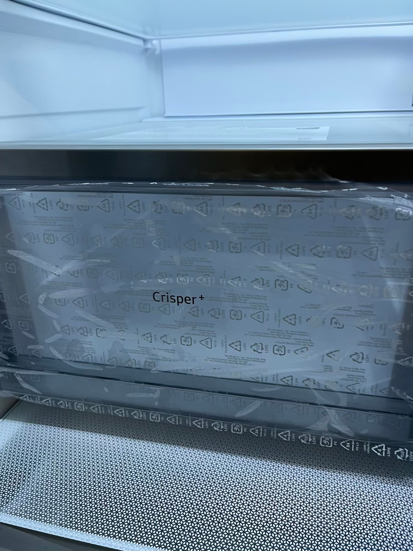 Open Box | Scratch & Dent - Samsung Bespoke 30 cu. ft. Standard Depth 3-Door French Door Smart Refrigerator with Family Hub in White Glass/Matt Grey Glass 36" #RF730JB-TR