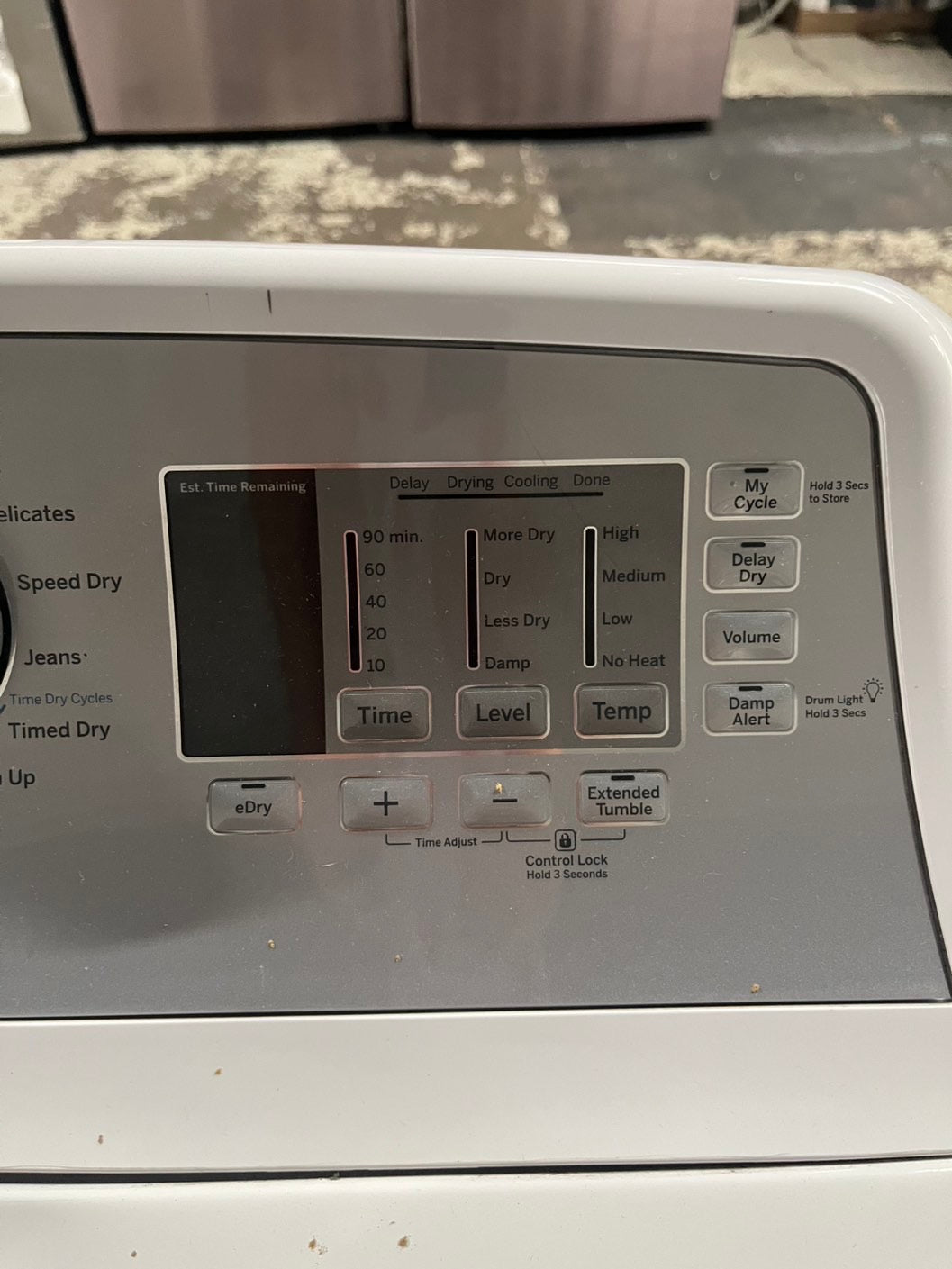 - Ge Top load dryer side by side electric 220v large capacity 27" in Refurbished #ED75B