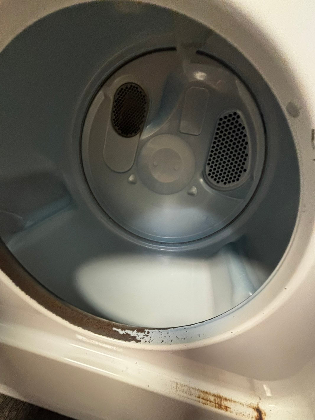 Whirlpool Top load flat back 25 depth electric 220v dryer side x side #DELF23L