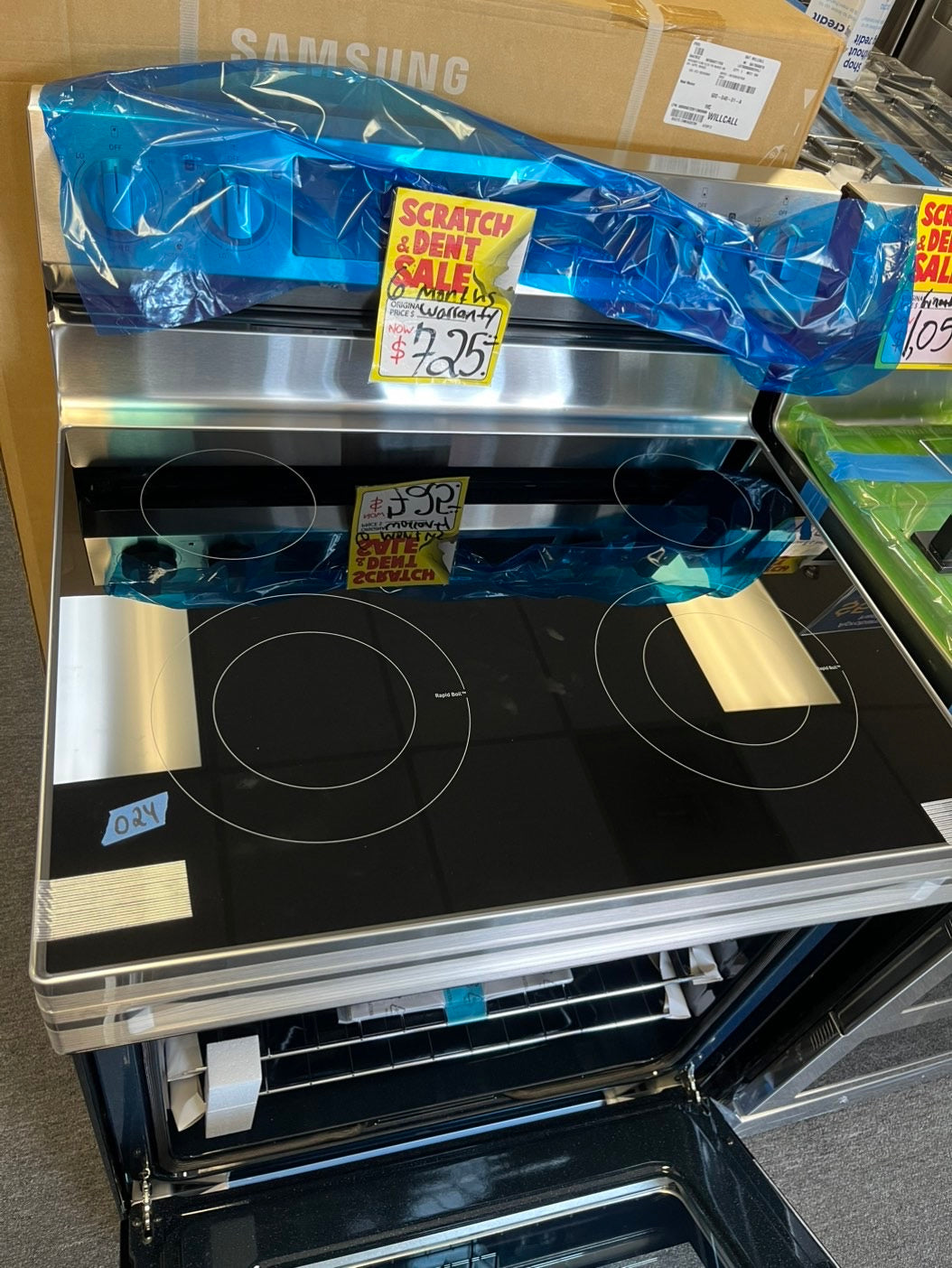 Open Box | Scratch & Dent Samsung Electric stove stainless steel, Bake broil,Bread proof,keep warm #Pw0240ML