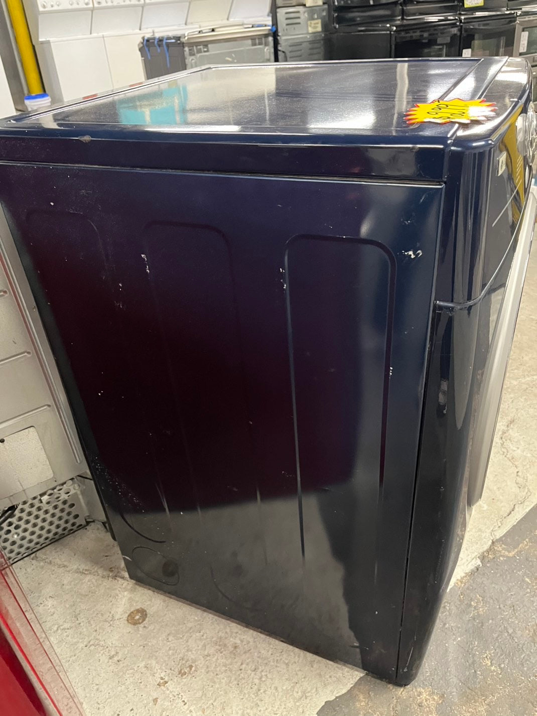 LG TROMM front load stackable electric 220v dryer in navy blue 27" #ED220VB