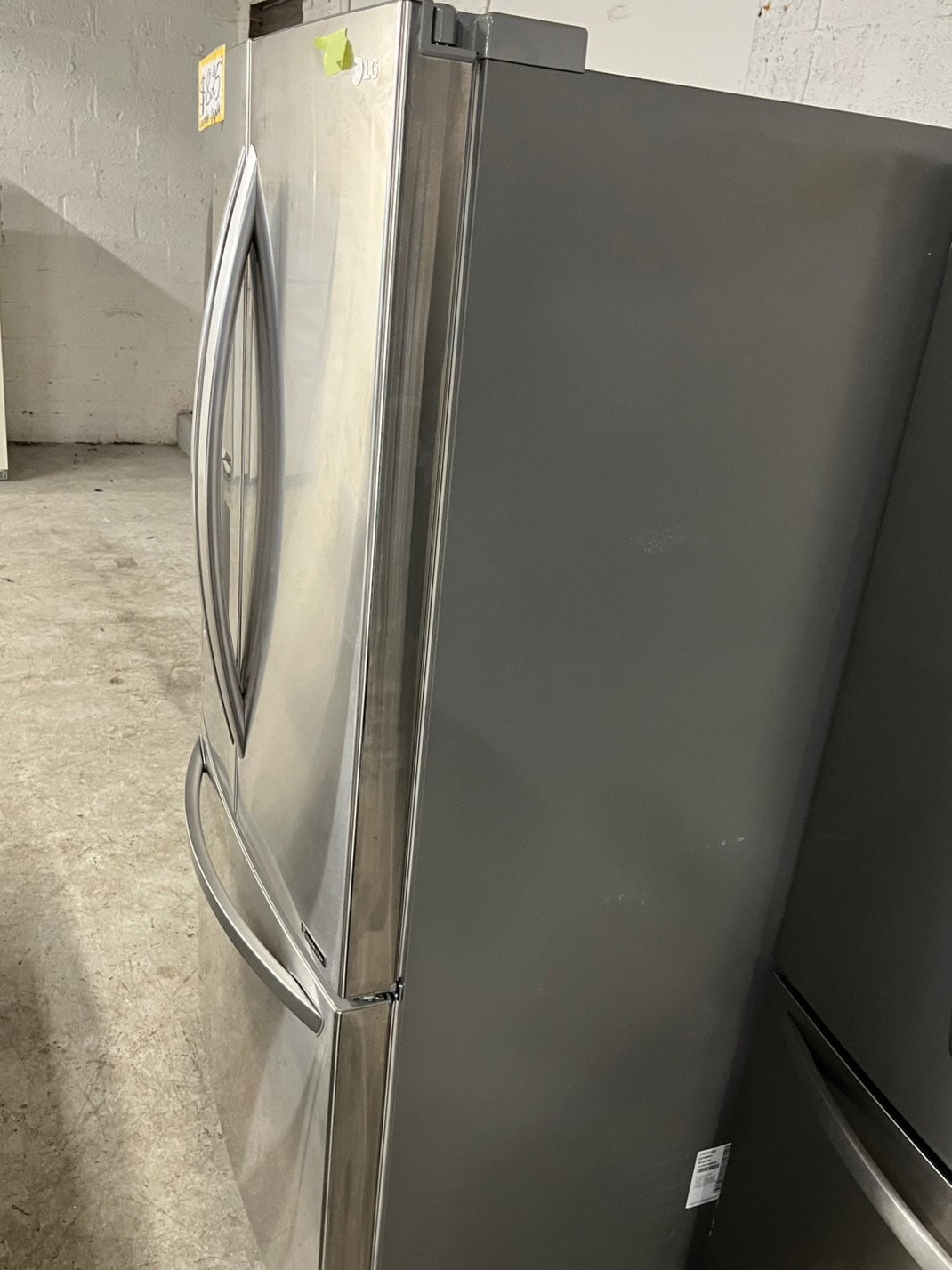 Used | Refurbished LG 36” Counter Depth french door refrigerator stainless steel w/Ice & water dispenser 36" 24 cu.ft # RF24LG0B