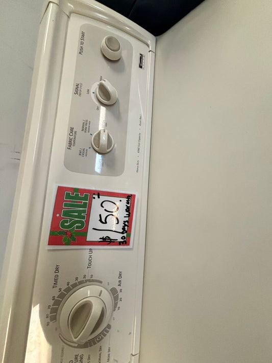 *🎄🎄Christmas sale 🎅 Kenmore off white -top load electric dryer side by side large capacity 27" Refurbished -used #EDK9DL