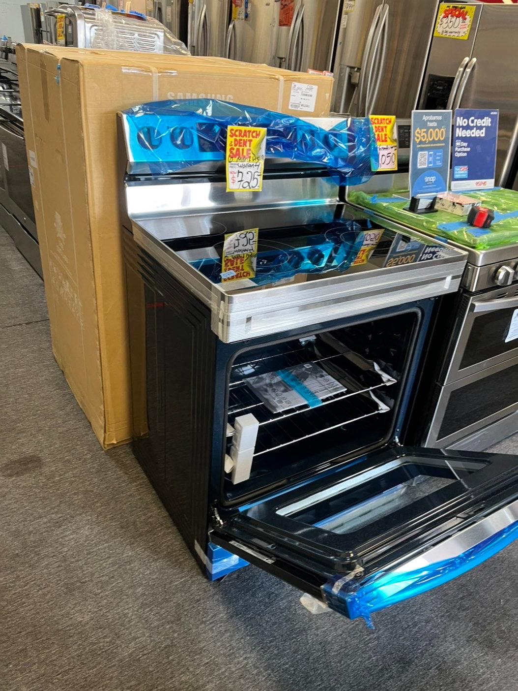 Open Box | Scratch & Dent Samsung Electric stove stainless steel, Bake broil,Bread proof,keep warm #Pw0240ML