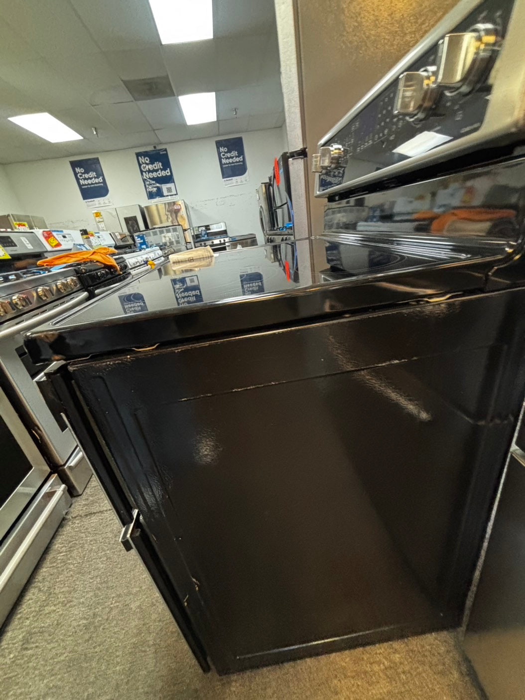 Flash sale⚡️ 2pc. Combo Whirlpool top freezer refrigerator stainless steel 28" counter depth & double oven electric stove 30” #RF2PCW5L