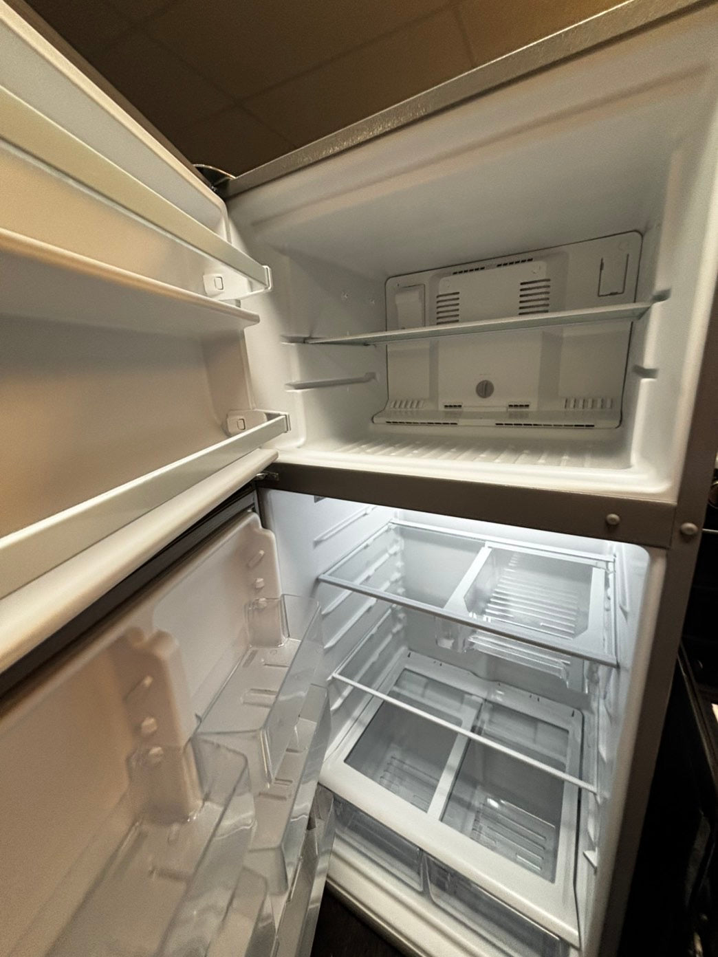 Flash sale⚡️ 2pc. Combo Whirlpool top freezer refrigerator stainless steel 28" counter depth & double oven electric stove 30” #RF2PCW5L