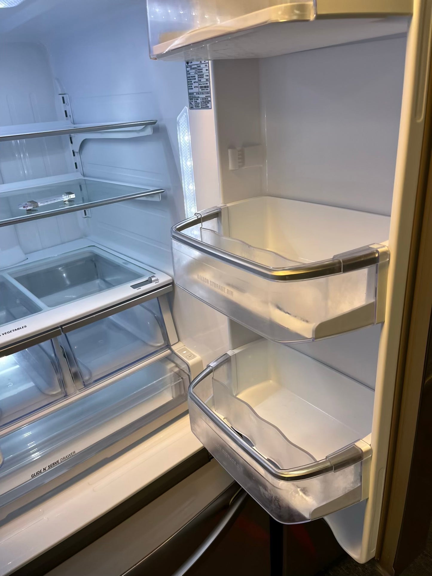 Used | Refurbished LG french door refrigerator stainless steel w/ice water dispenser 36" #RF504DL