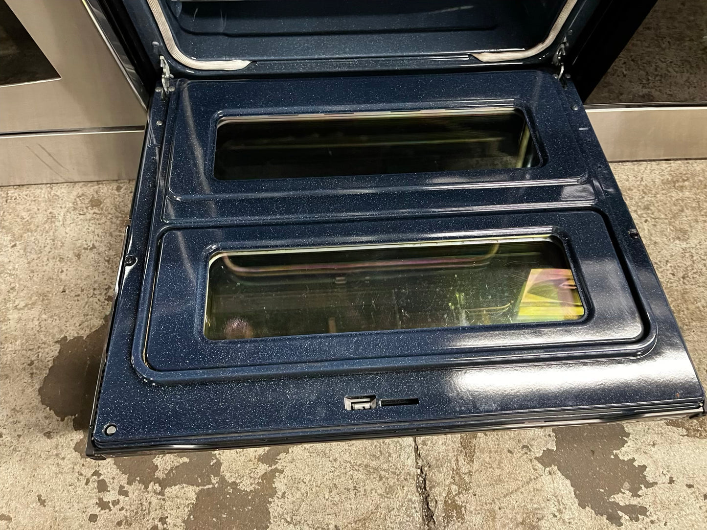 🎉 BLACK FRIDAY ⚡️ Samsung glass top electric range double oven 220v 5 burner warm zone black stainless steel fast boil convection bake roast DEHYDRATE self clean 30" #RE8936CB