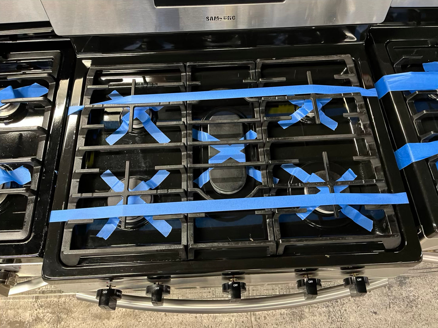 Samsung gas range 5 burner bake broil roast dehydrate self clean stainless steel I 30" Refurbished #ER276UB