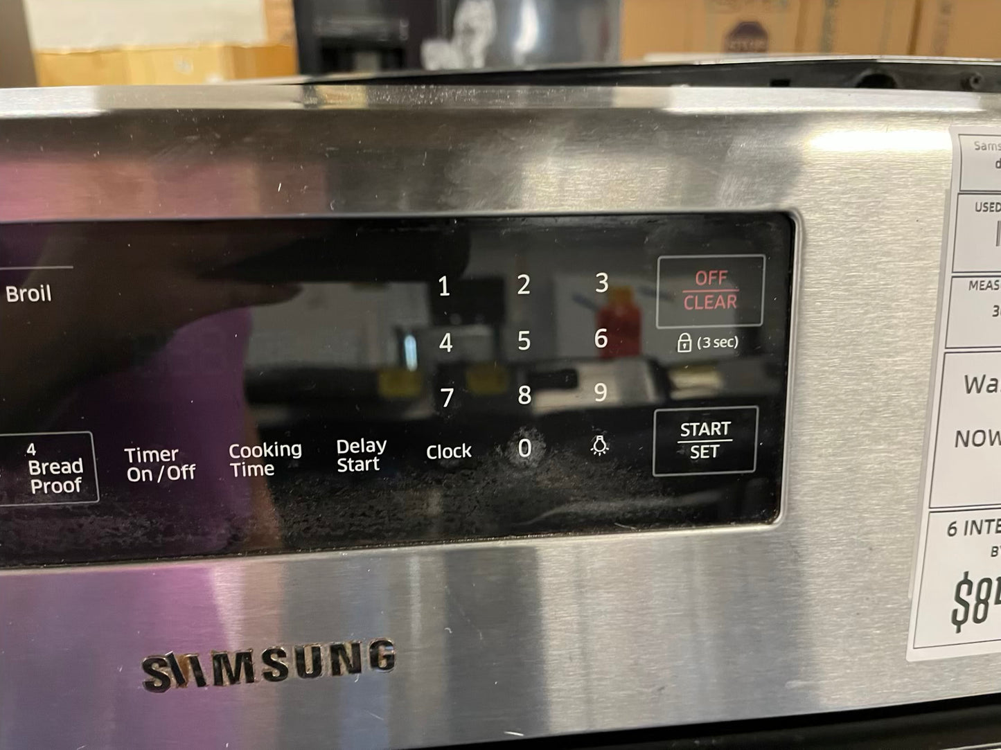 - Samsung Gas range 5 burner convection bake roast broil dehydrate self clean Refurbished 30" #GR219UB