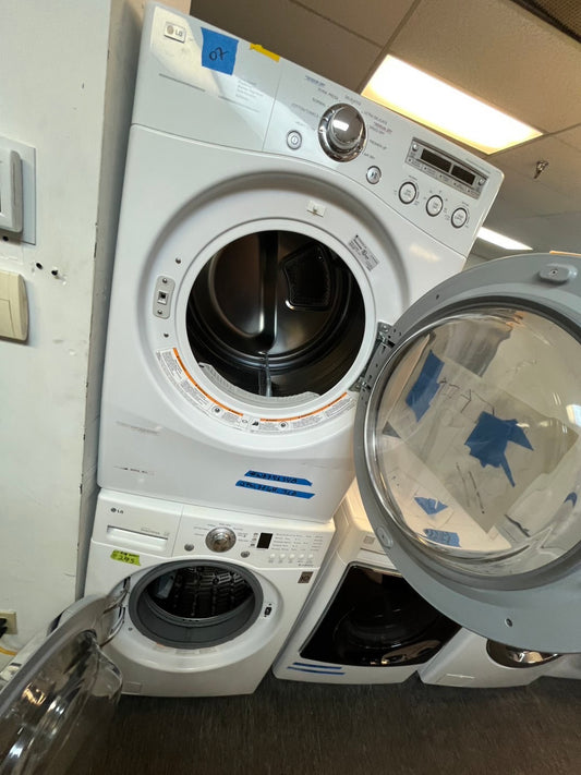 =💥special sale 💥LG washer 4.0cu ft & dryer 7.5 cu ft mix & match set electric 220v front load stackable or side by side - sensor dry in white #WSDE34B