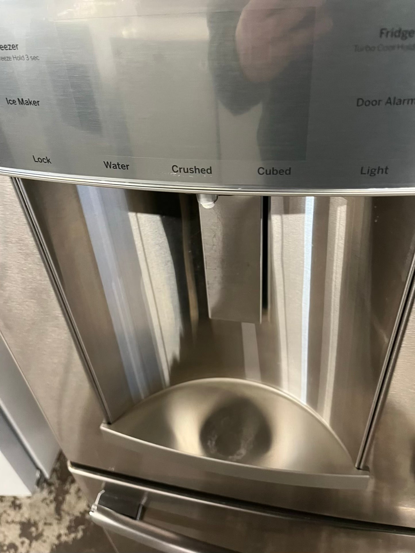 - GE French door Refrigerator stainless steel w/ ice water dispenser 36" #RF739PB