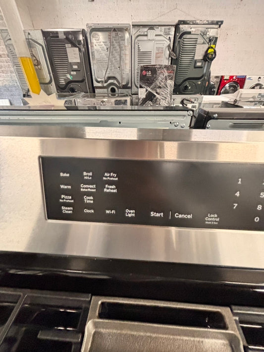 >new Scratch & Dent costumer return GE Air fry convection oven Gas Range 5 burner in Stainless Steel bake broil 30β #ERTTBB