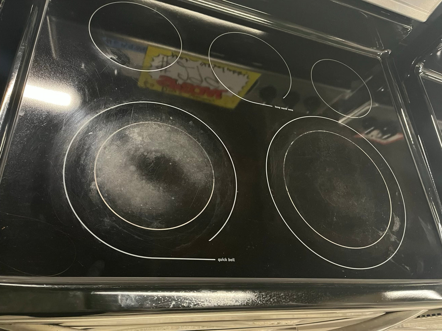 - Frigidaire electric range stainless steel 5 burner warm zone bake broil self clean 30” item number #ER934QB