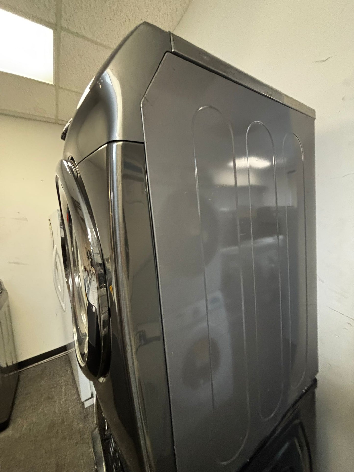 - Samsung steam electric 220v dryer front load stainless steel large capacity 27" #ED396VL .