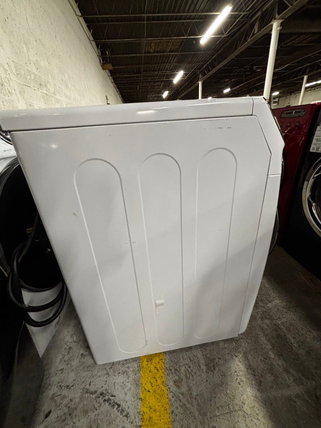 Samsung steam washer 4.5 cu ft & steam dryer 7.5 cu ft set electric 220v front load stackable or side by side sensor dry He in white #WD823JB