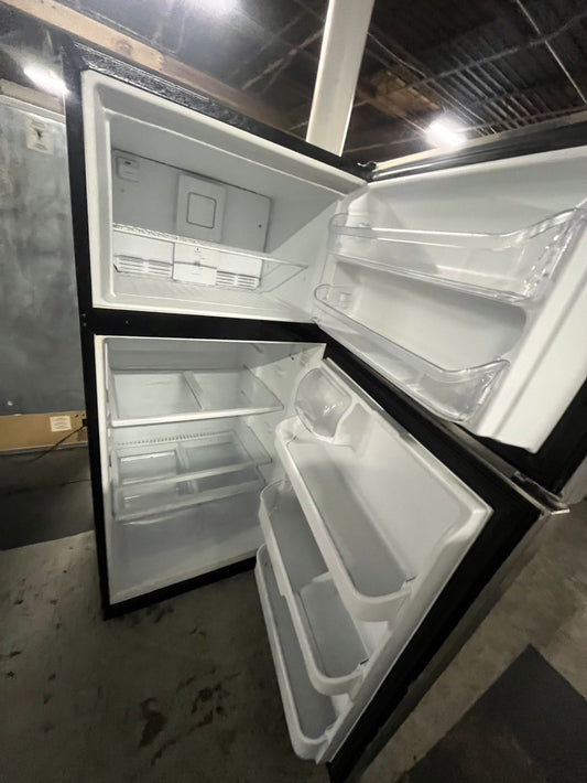 Frigidaire top freezer refrigerator stainless steel used refurbished 30” #RFF37UB