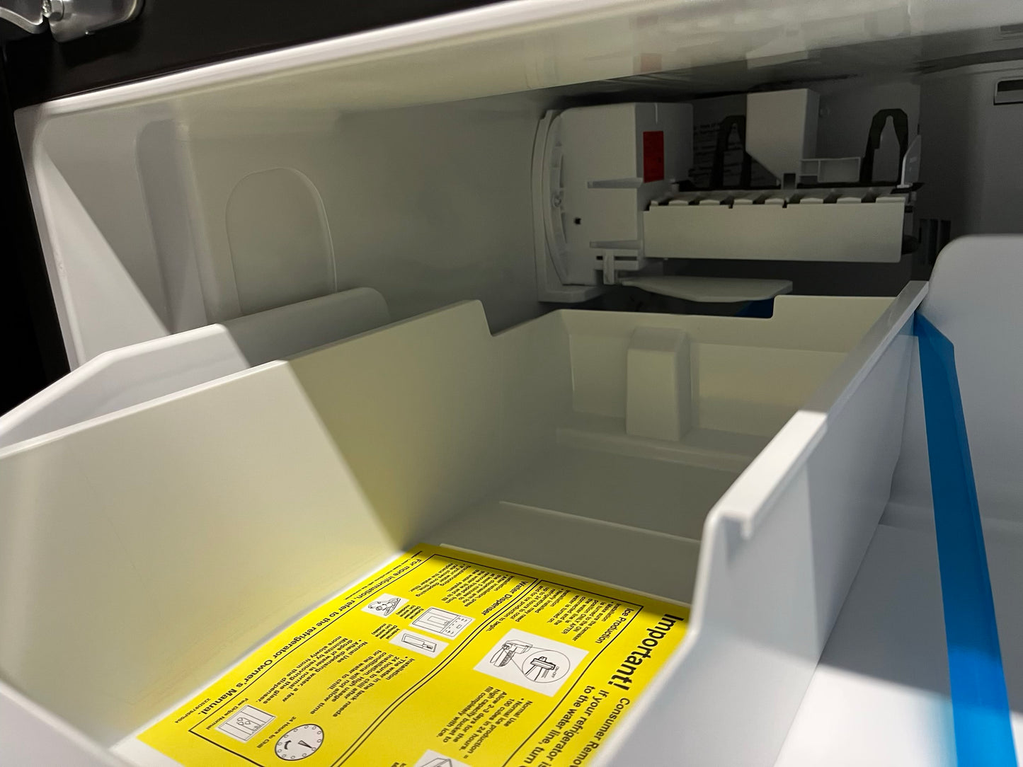 Open Box 📦 GE French Door Refrigerator stainless steel w/ice maker and water dispenser inside - Item number #RF634NB 36” in