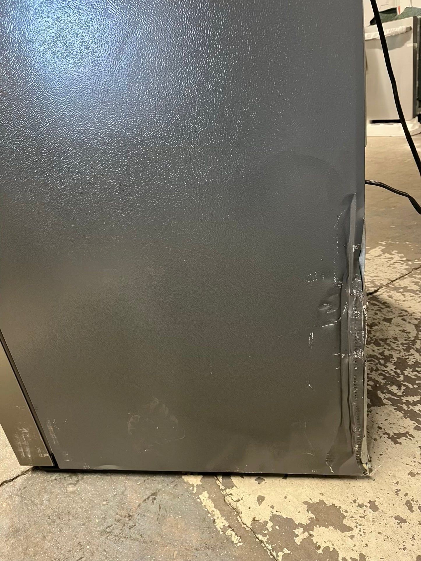 - Frigidaire Gallery four door refrigerator counter depth  stainless steel w/ice and water dispenser  used-refurbished 36”  #RF994BPB