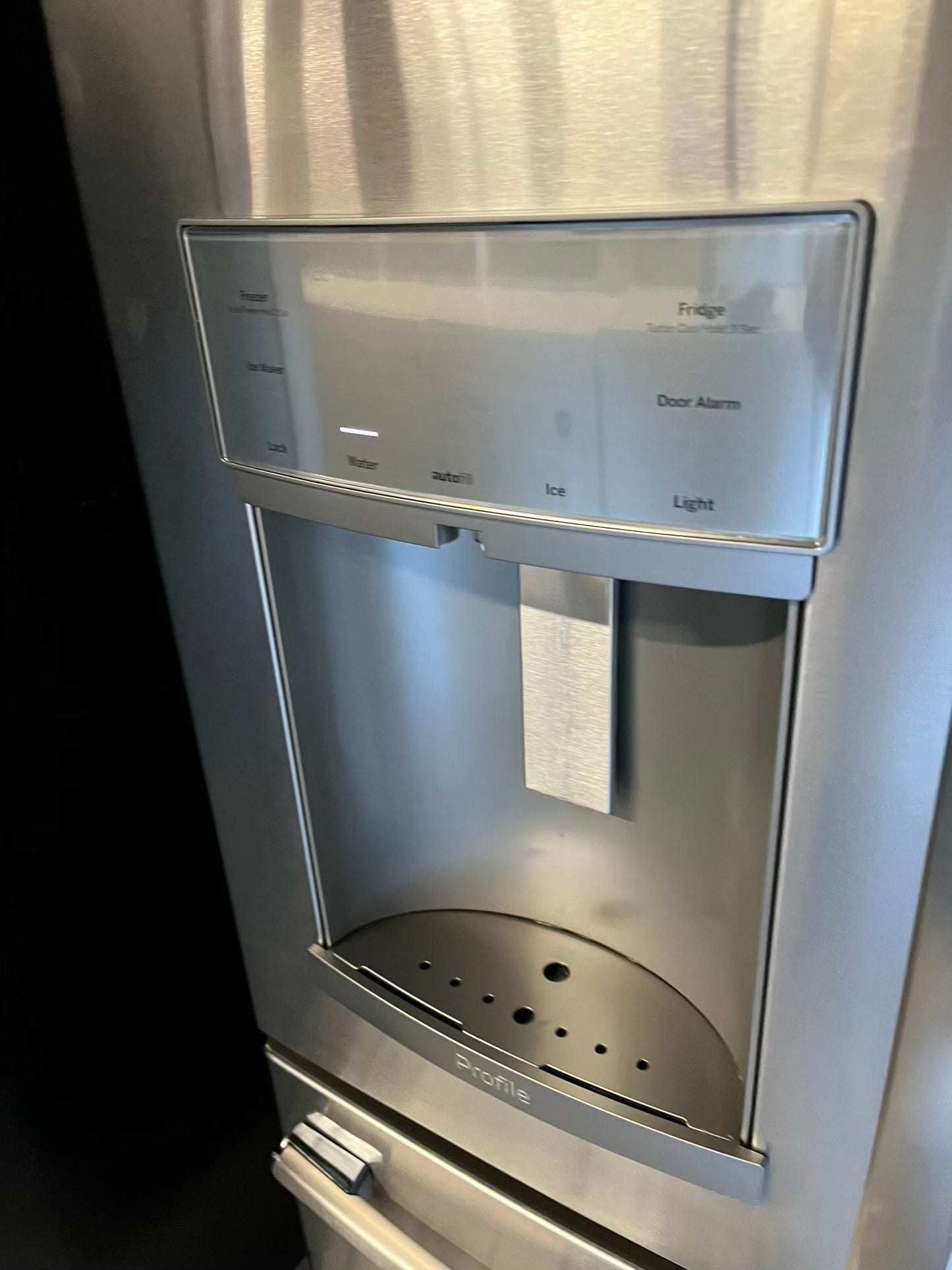 - GE French door Refrigerator counter depth stainless steel w/ ice water dispenser 36" #RF529LB