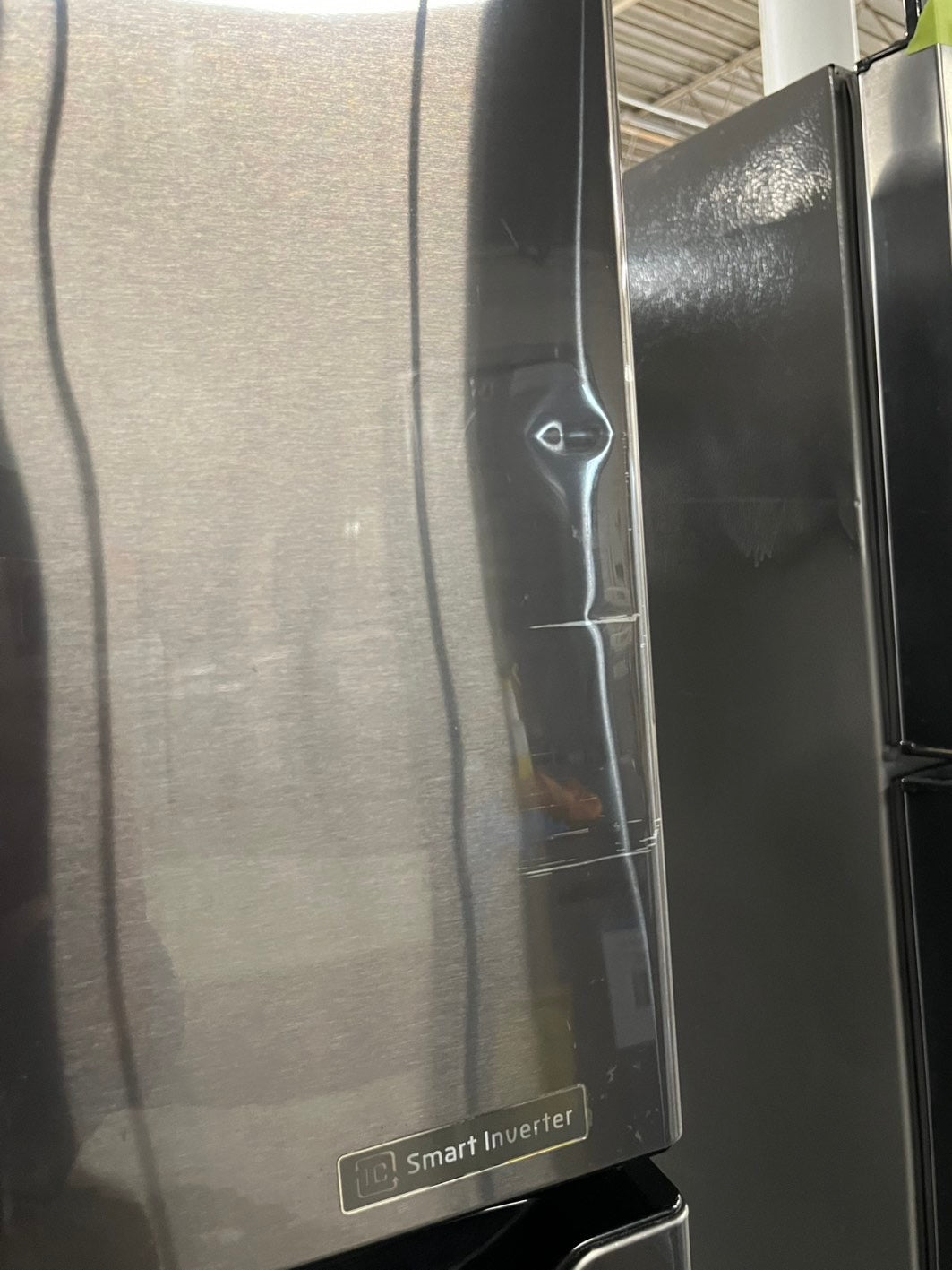 -🔥Black Friday sale‼️Lg 33 top freezer refrigerator 24cu.ft. Black Stainless steel-used -refurbished 33" item number #RFLBK2L-TR