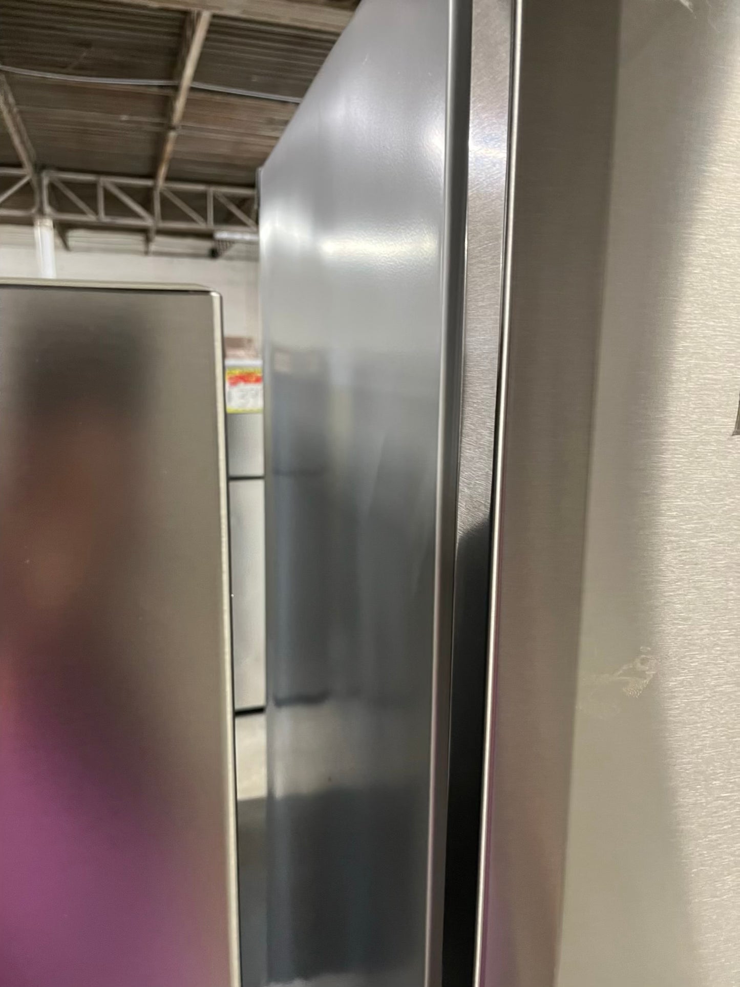 Open Box 📦 Bloomberg Bottom freezer Refrigerator stainless steel w/ice maker Item number #RF645EB 27 1/2” in