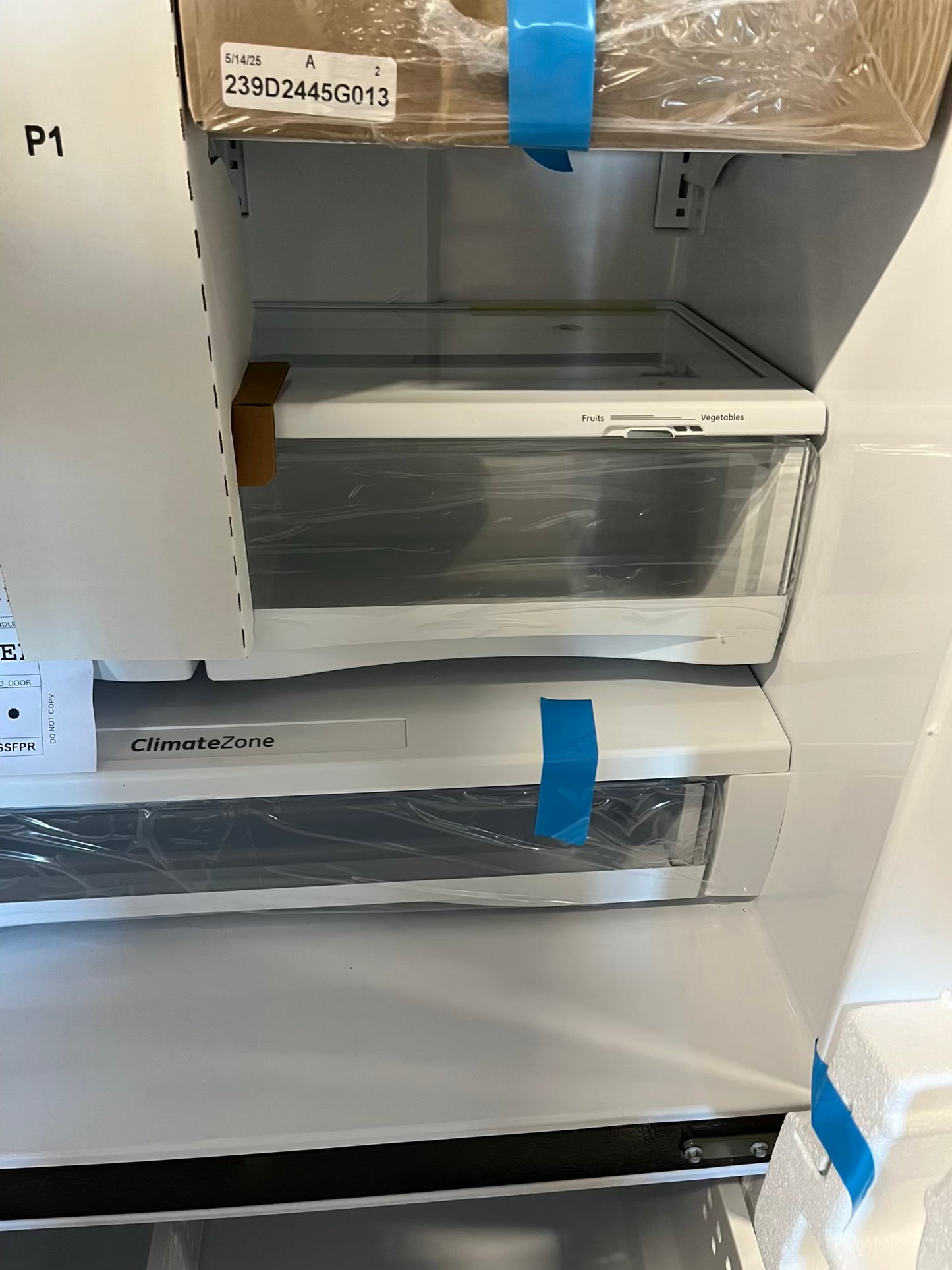 Open Box 📦 GE French Door Refrigerator stainless steel w/ice water dispenser - Item number #RF627KB 36” in