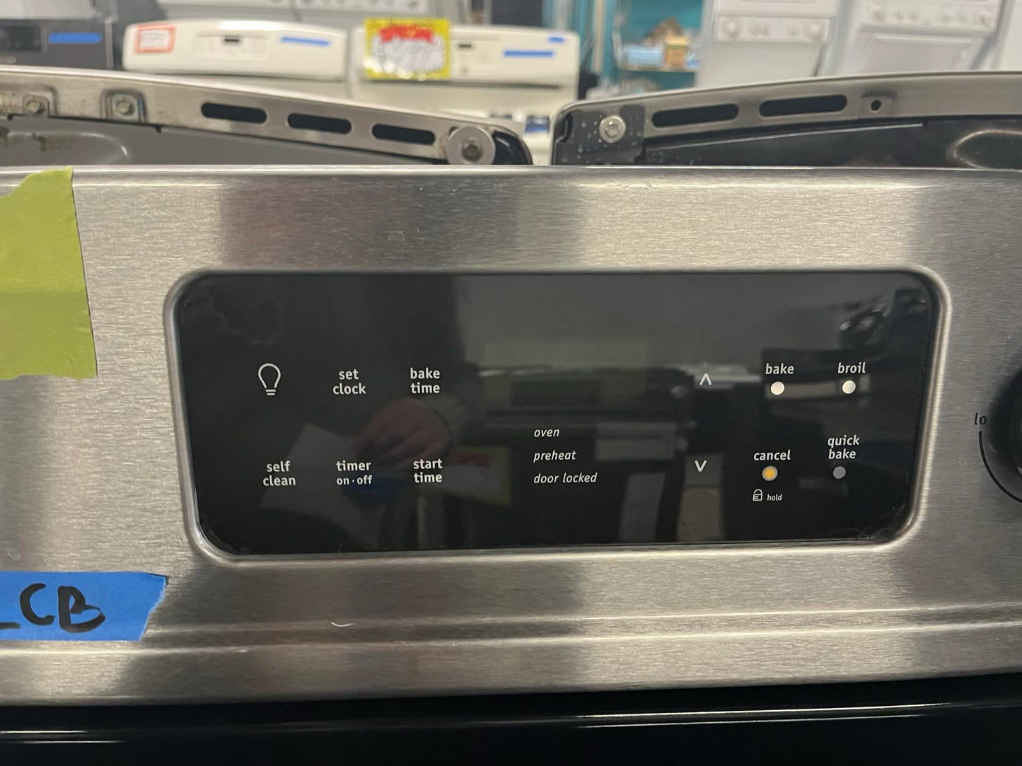 - Frigidaire electric range stainless steel 5 burner warm zone bake broil self clean 30” item number #ER9351CB