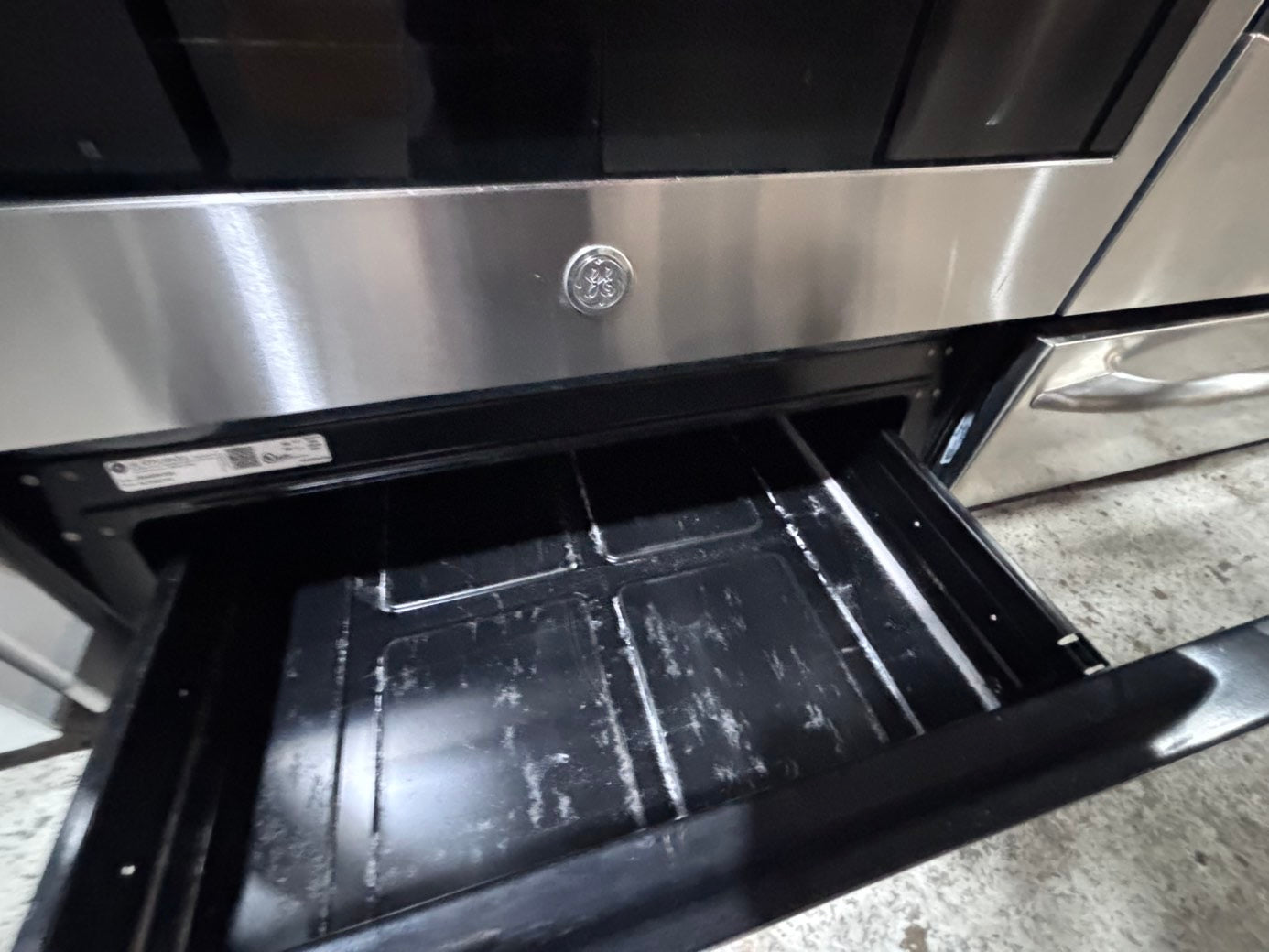 >*GE electric 220v glass top range bake Broil roast self clean stainless steel 30" Refurbished #ESG131B