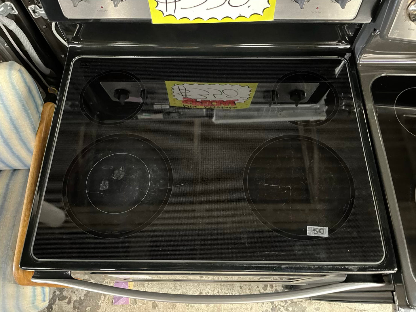 Whirlpool electric range stainless steel bake broil 30" #ER510HB-TR