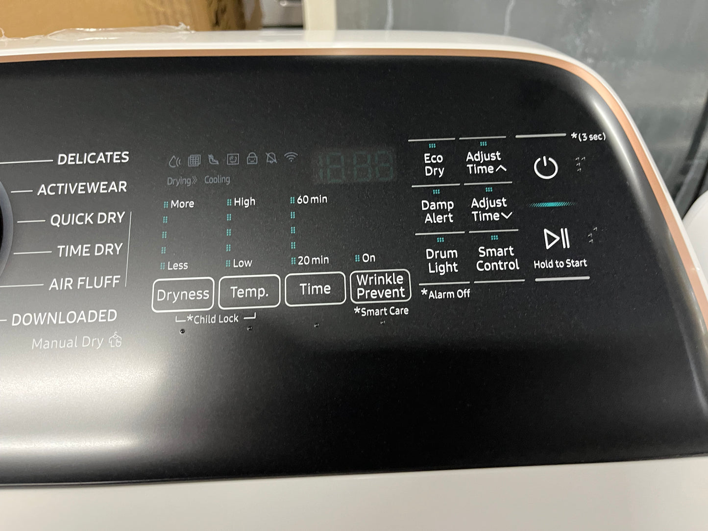 Open Box - Scratch & Dent Samsung - 7.4 Cu. Ft. Smart Electric Dryer with Steam and Sensor Dry - Ivory #ED485VB