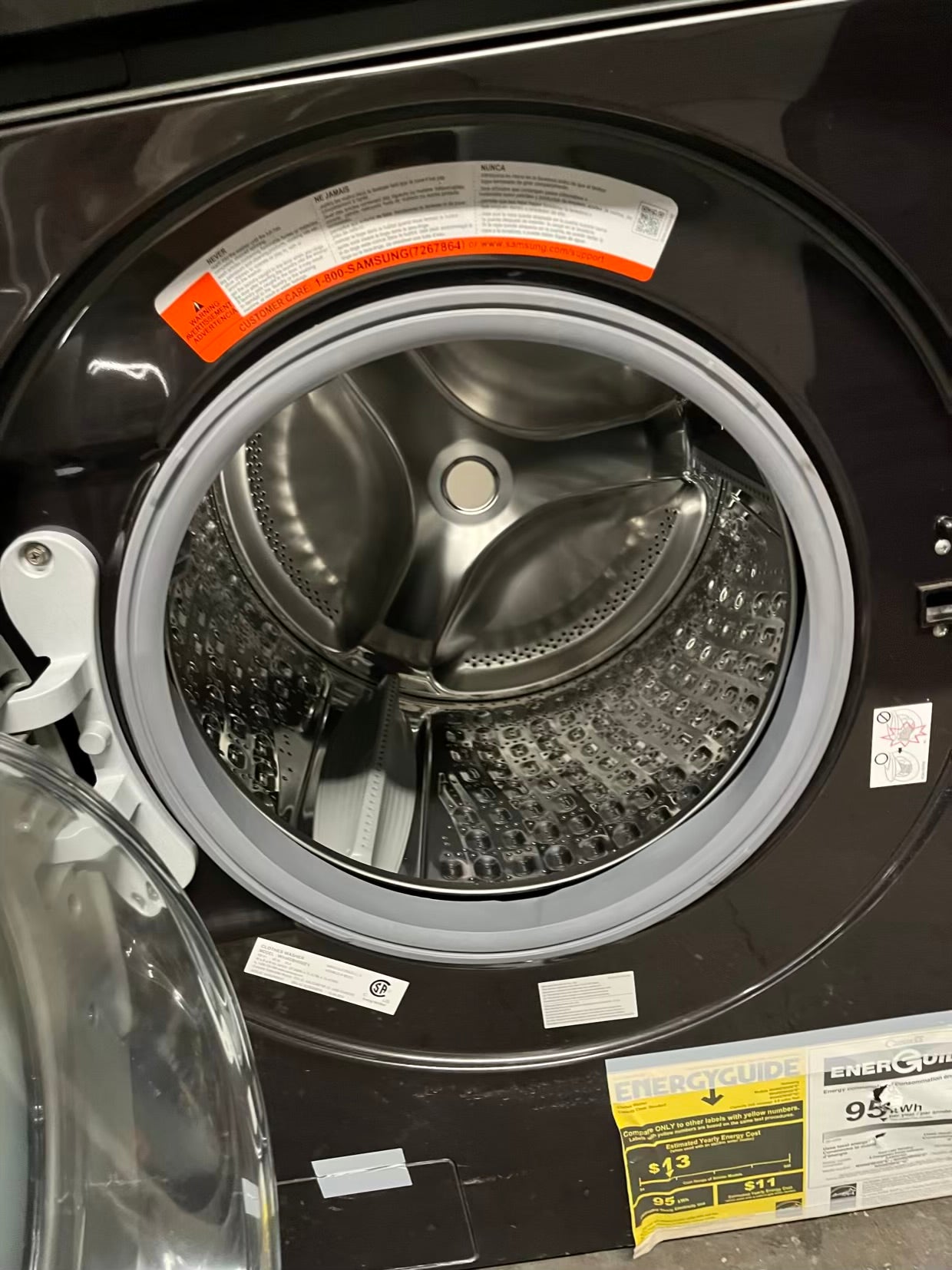 Open Box 📦 | Scratch & Dent Samsung bespoke WashTower electric 220v Single Unit Al Front Load Washer 4.6 cu ft & Dryer 7.6 cu ft 27" in #WD632SB