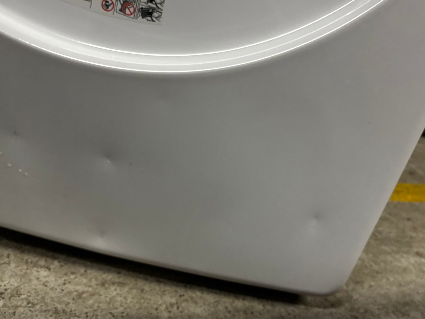 Samsung steam washer 4.5 cu ft & steam dryer 7.5 cu ft set electric 220v front load stackable or side by side sensor dry He in white #WD823JB