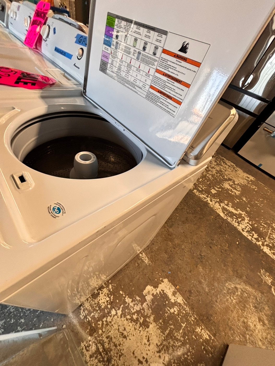 >maytag top load dryer side by side electric 220v large capacity & top load washing machine stainless steel drum with agitator used-Refurbished
#ASD56GBSET