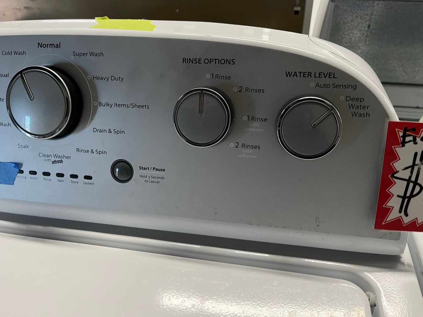 - Whirlpool washer & dryer set electric 220v side x side top load w/agitator #WS222B