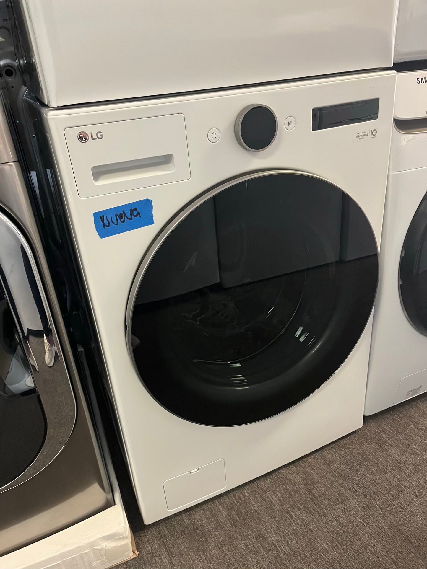- Open Box Scratch & Dent 4.5 cu. ft. Capacity Smart Front Load ENERGY STAR Washer with TurboWash® 360° Al & 7.4 cu. ft. Electric Dryer 220v Sensor Dry & TurboSteam™ 27" In #WD633CB
