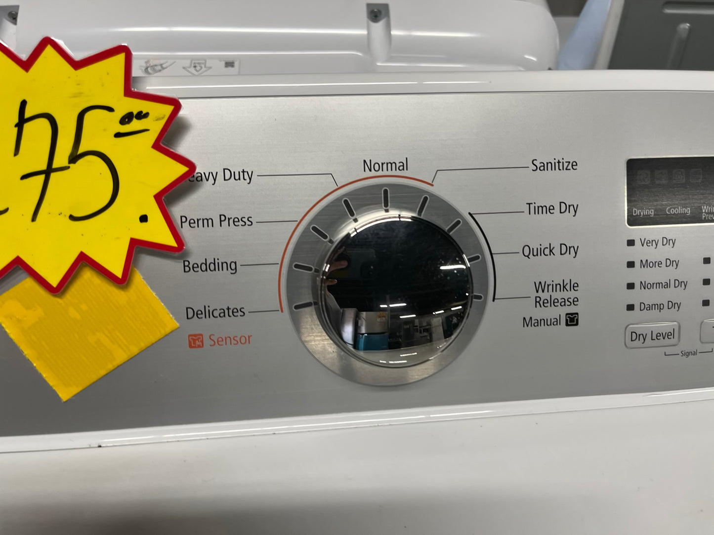 Samsung dryer side by side electric 220v large capacity 27" in Refurbished #ED785PB