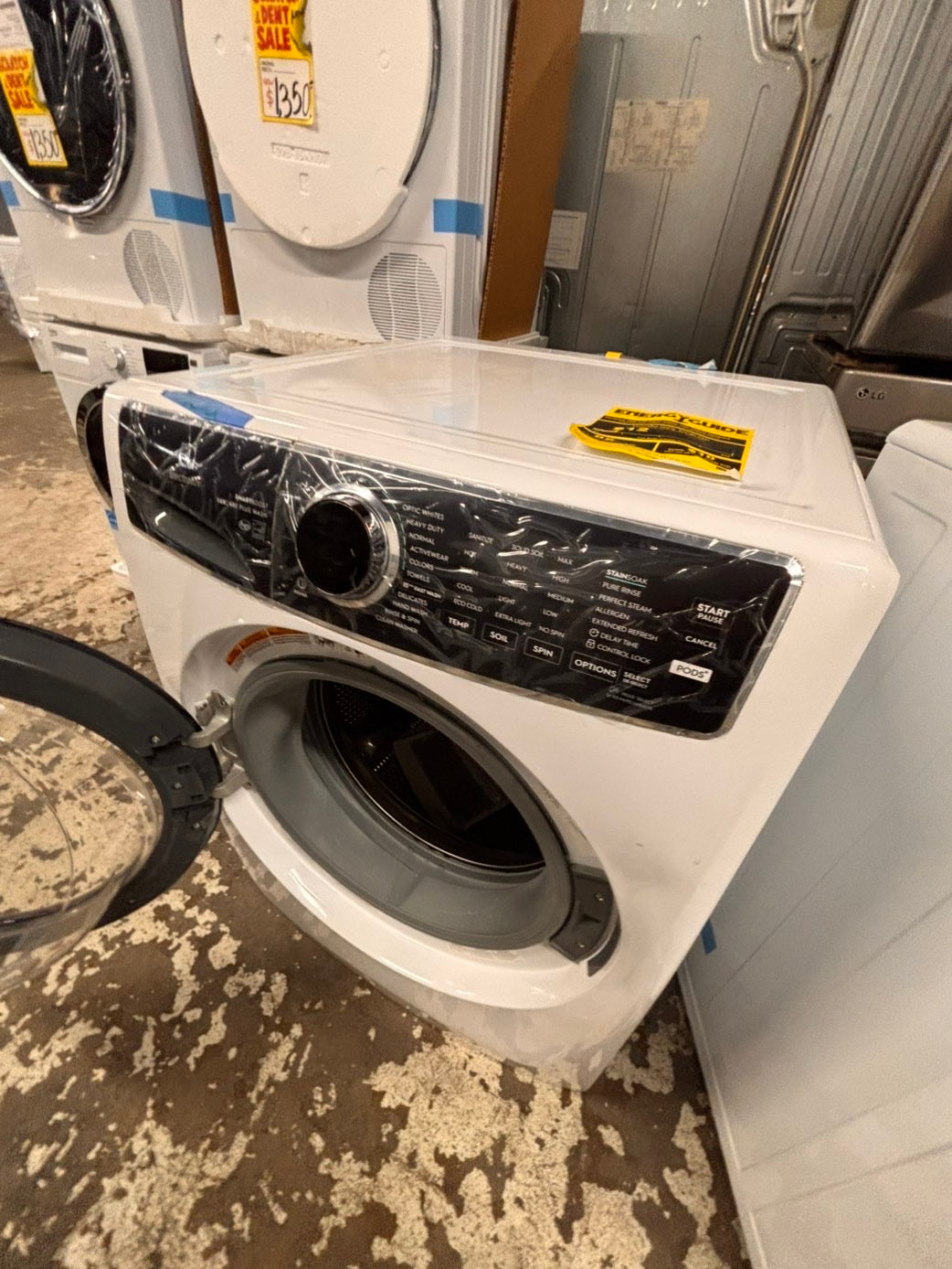 >*Electrolux front load washer& dryer set large capacity energy start , steam new scratch and dent #FDD55XB